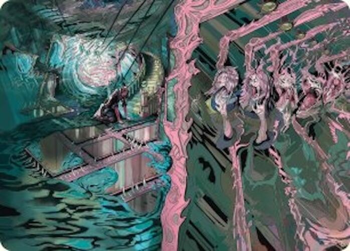 Mirror Room // Fractured Realm Art Card [Duskmourn: House of Horror Art Series] 