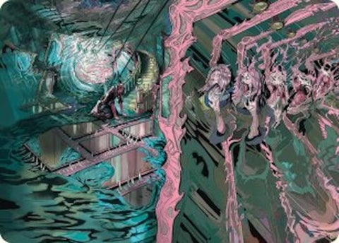 Mirror Room // Fractured Realm Art Card [Duskmourn: House of Horror Art Series] 