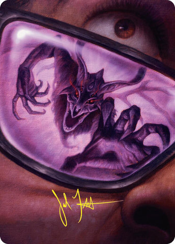 Doomsday Excruciator Art Card (Gold-Stamped Signature) [Duskmourn: House of Horror Art Series] 