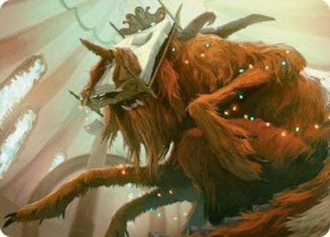 Bedhead Beastie Art Card [Duskmourn: House of Horror Art Series] 