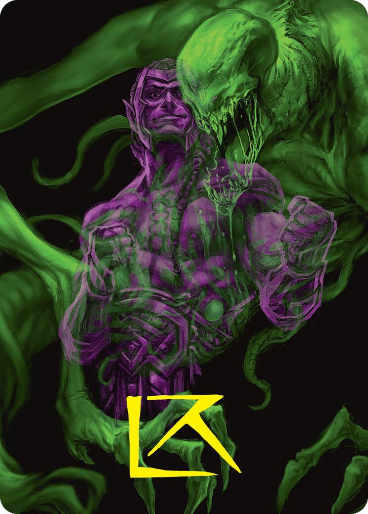 Tyvar, the Pummeler Art Card (Gold-Stamped Signature) [Duskmourn: House of Horror Art Series] 