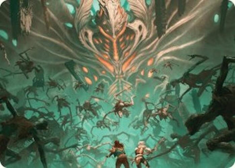 Valgavoth's Onslaught Art Card [Duskmourn: House of Horror Art Series] 