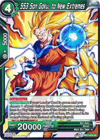 SS3 Son Goku, to New Extremes (BT11-074) [Vermilion Bloodline] 