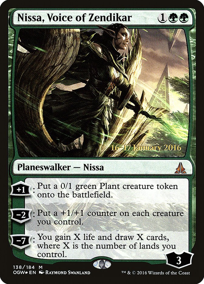 Nissa, Voice of Zendikar [Oath of the Gatewatch Prerelease Promos] 