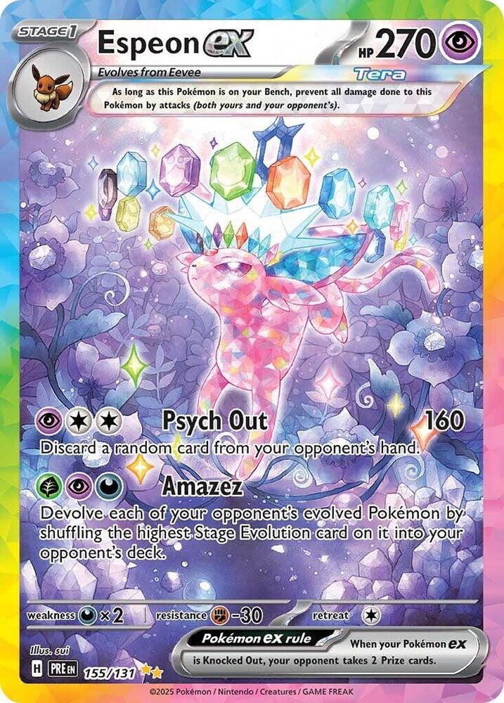Espeon ex (155/131) [Scarlet &amp; Violet: Prismatic Evolutions] 