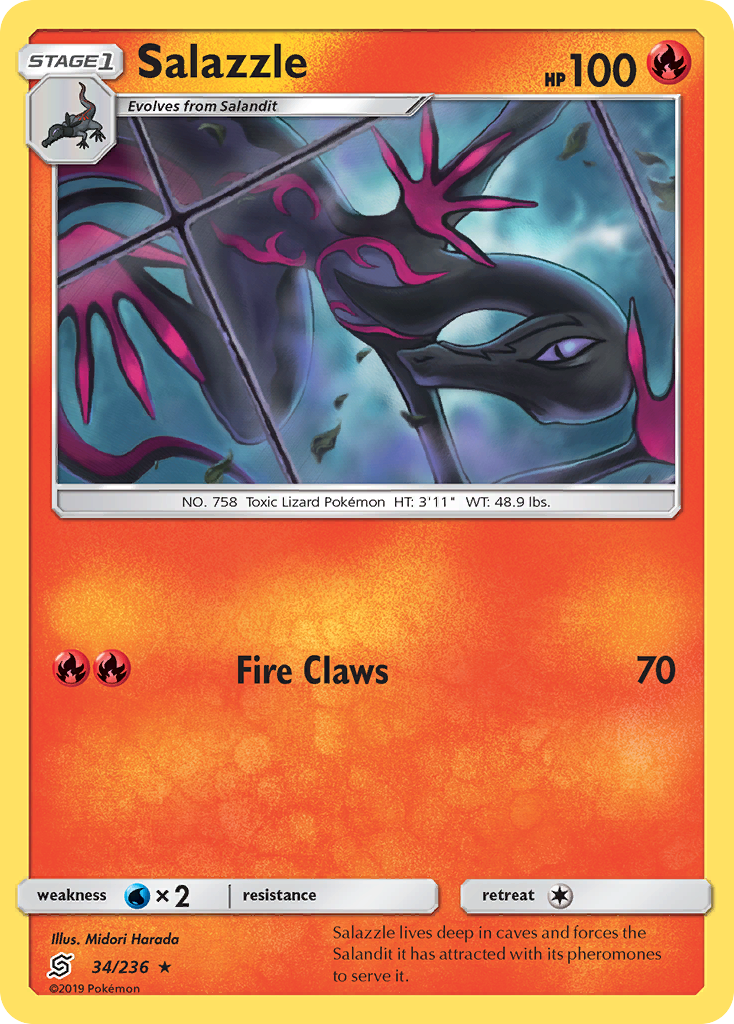 Salazzle (34/236) [Sun &amp; Moon: Unified Minds] 
