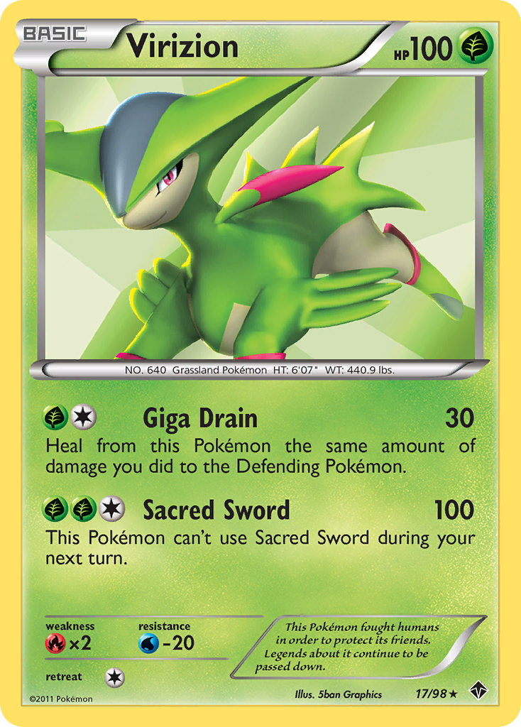 Virizion (17/98) [Black &amp; White: Emerging Powers] 