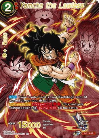 Yamcha the Lawless (Alternate Art) (P-215) [Special Anniversary Set 2021] 