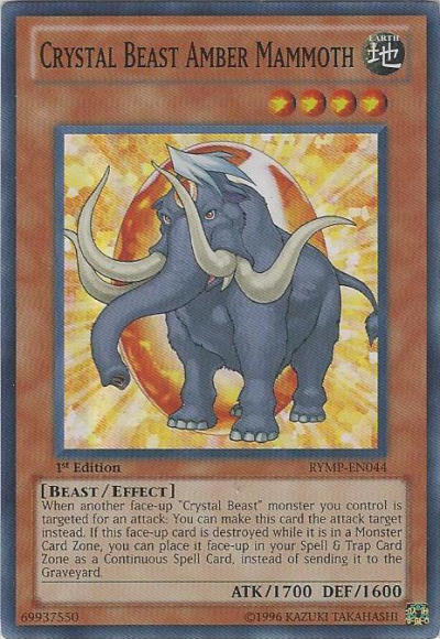 Crystal Beast Amber Mammoth [RYMP-EN044] Super Rare 