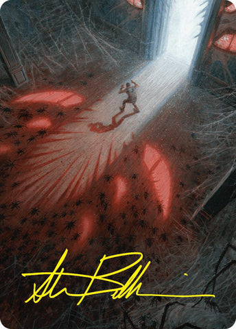 Fear My Authority Art Card (Gold-Stamped Signature) [Duskmourn: House of Horror Art Series] 