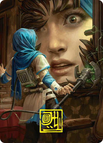 Reality Is Mine to Control Art Card (Gold-Stamped Signature) [Duskmourn: House of Horror Art Series] 