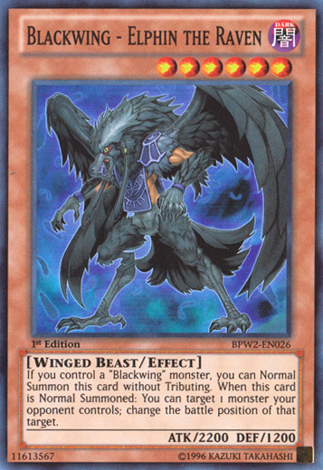 Blackwing - Elphin the Raven [BPW2-EN026] Super Rare 