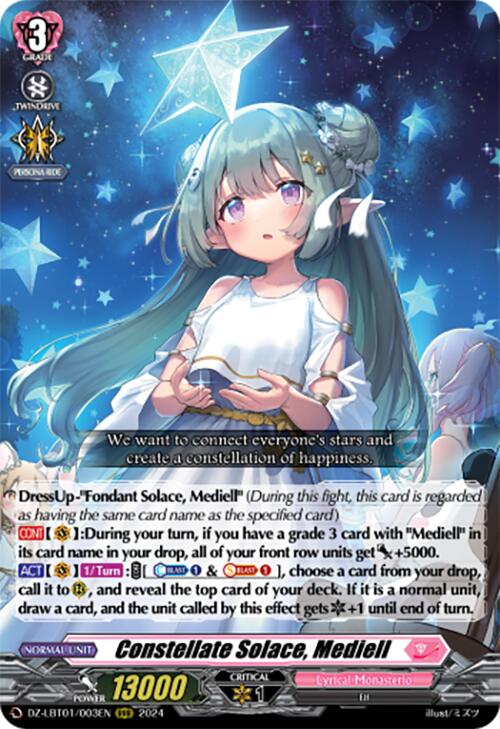 Constellate Solace, Mediell (DZ-LBT01/003EN) [Start Up Trial Deck: Lyrical Monasterio]