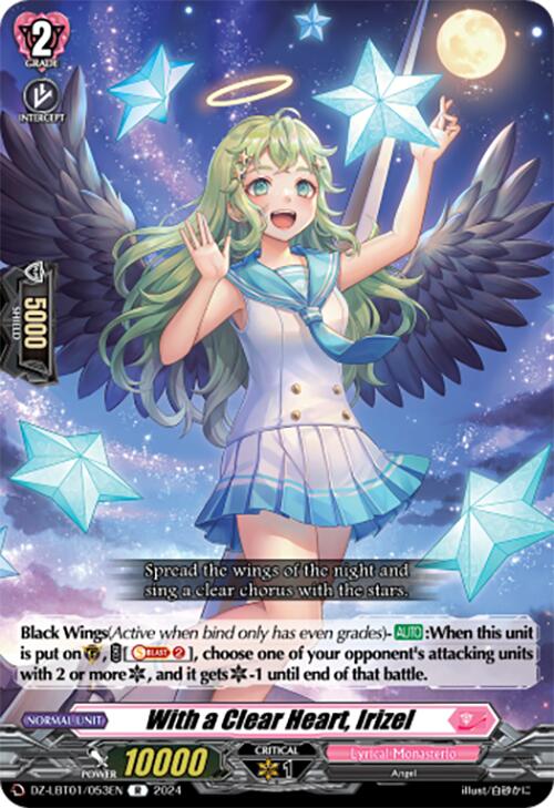 With a Clear Heart, Irizel (DZ-LBT01/053EN) [Start Up Trial Deck: Lyrical Monasterio]