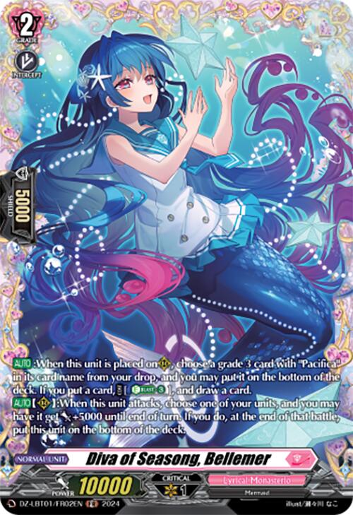 Diva of Seasong, Bellemer (DZ-LBT01/FR02EN) [Start Up Trial Deck: Lyrical Monasterio]