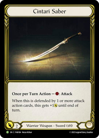 Cintari Saber [FAB184] (Promo) Cold Foil 