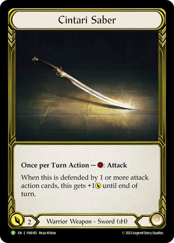 Cintari Saber [FAB185] (Promo) Cold Foil 