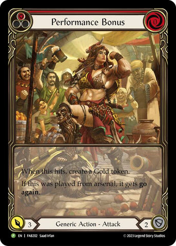 Performance Bonus (Red) [FAB202] (Promo) Rainbow Foil 