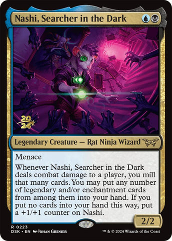 Nashi, Searcher in the Dark [Duskmourn: House of Horror Prerelease Promos] 