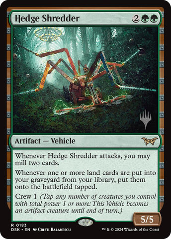 Hedge Shredder [Duskmourn: House of Horror Promos] 
