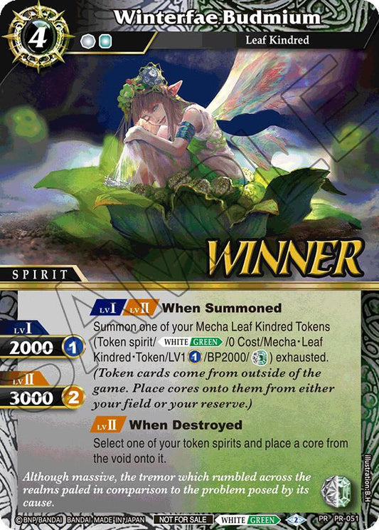 Winterfae Budmium (Store Tournament & Sealed Deck Pack Vol.1 -Winner-) (PR-051) [Battle Spirits Saga Promo Cards]