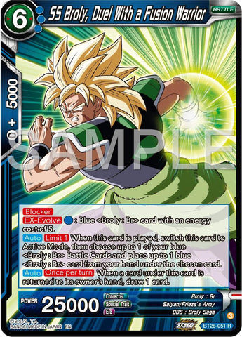 SS Broly, Duel With a Fusion Warrior (BT26-051) [Ultimate Advent] 