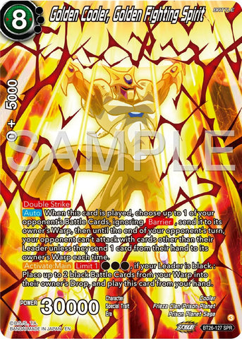 Golden Cooler, Golden Fighting Spirit (SPR) (BT26-127) [Ultimate Advent] 