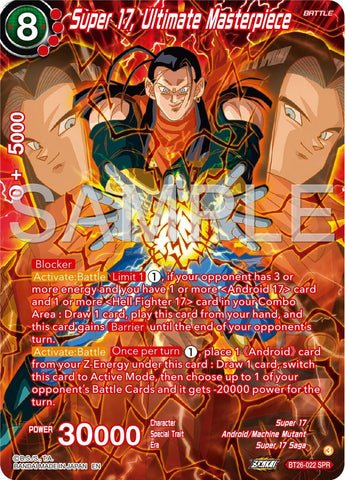 Super 17, Ultimate Masterpiece (SPR) (BT26-022) [Ultimate Advent] 