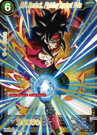 SS4 Bardock, Fighting Against Fate (Gold Stamped) (P-261) [Mythic Booster] 