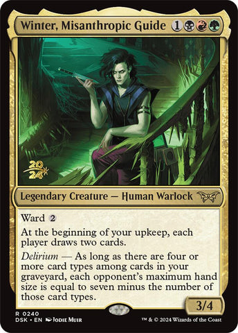 Winter, Misanthropic Guide [Duskmourn: House of Horror Prerelease Promos] 