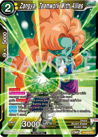 Zangya, Teamwork With Allies (Zenkai Series Tournament Pack Vol.9) (P-638) [Promotion Cards] 