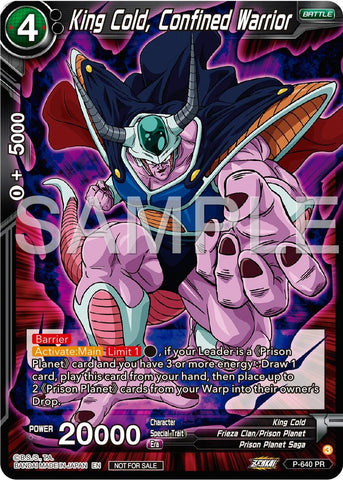 King Cold, Confined Warrior (Zenkai Series Tournament Pack Vol.9) (P-640) [Promotion Cards] 