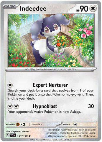 Indeedee (153/198) (Theme Deck Exclusive) [Scarlet &amp; Violet: Base Set] 