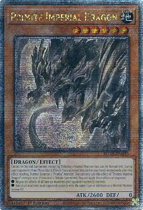 Primite Imperial Dragon (Quarter Century Secret Rare) [ROTA-EN013] Quarter Century Secret Rare