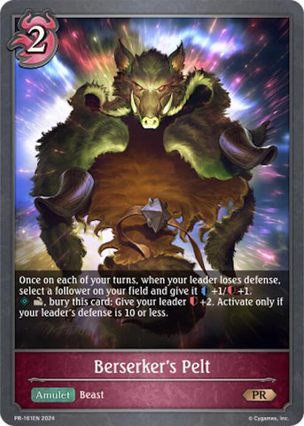 Berserker's Pelt (PR-161EN) [Shadowverse: Evolve Bundles] 