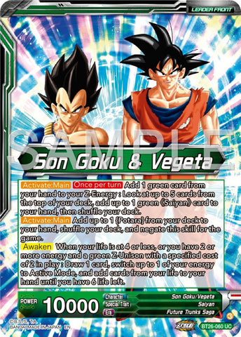 Son Goku &amp; Vegeta // Vegito, Prodigious Fusion (BT26-060) [Ultimate Advent Prerelease Promos] 