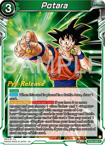Potara (BT26-088) [Ultimate Advent Prerelease Promos] 