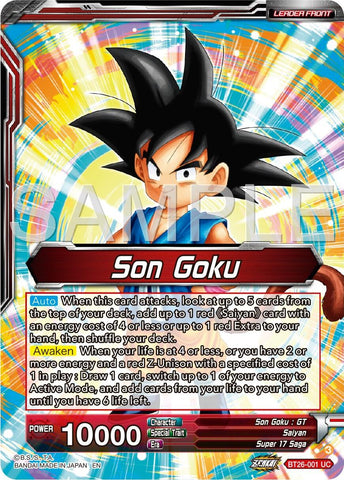 Son Goku // Son Goku &amp; Android 18, Unexpected Tag Team (BT26-001) [Ultimate Advent Prerelease Promos] 