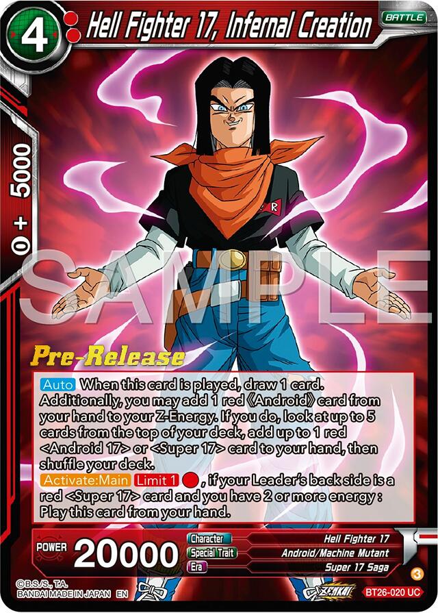 Hell Fighter 17, Infernal Creation (BT26-020) [Ultimate Advent Prerelease Promos]