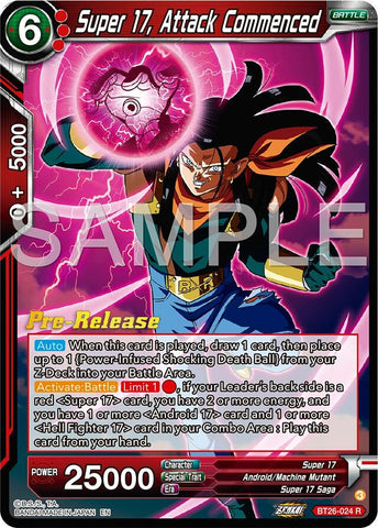 Super 17, Attack Commenced (BT26-024) [Ultimate Advent Prerelease Promos] 