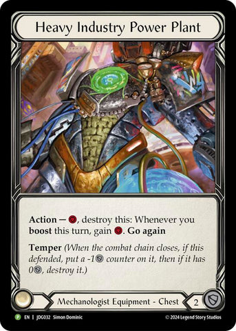 Heavy Industry Power Plant - JDG032 [JDG032] (Promo) Cold Foil 