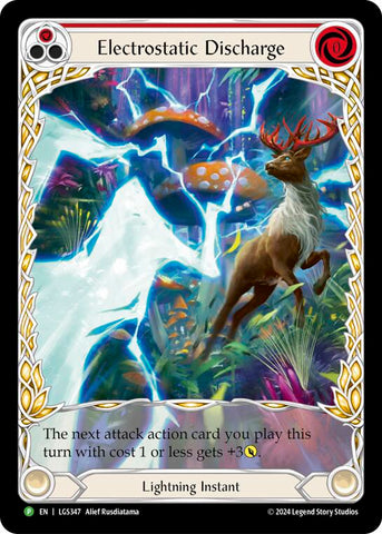 Electrostatic Discharge (Red) (Extended Art) - LGS347 [LGS347] (Promo) Rainbow Foil 