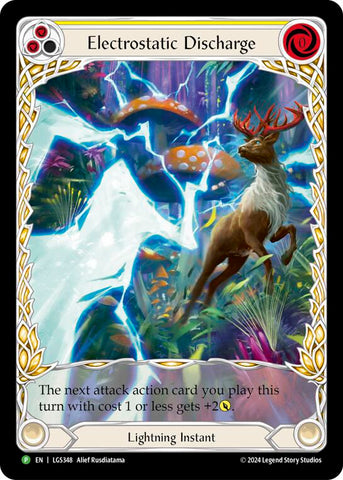 Electrostatic Discharge (Yellow) (Extended Art) - LGS348 [LGS348] (Promo) Rainbow Foil 