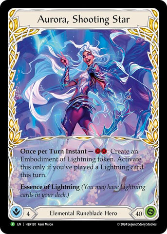 Aurora, Shooting Star - HER120 [HER120] (Promo) Rainbow Foil 