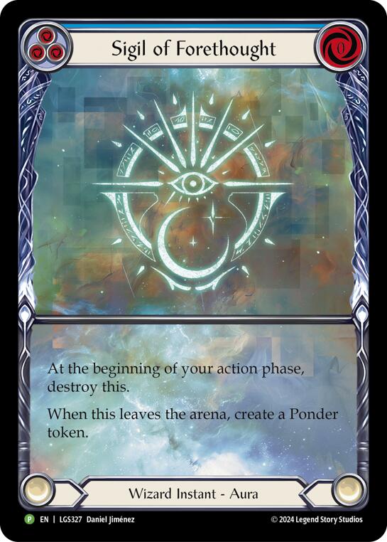 Sigil of Forethought (Extended Art) - LGS327 [LGS327] (Promo)  Rainbow Foil