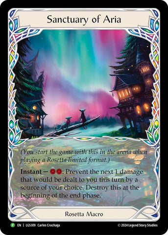 Sanctuary of Aria (Extended Art) - LGS309 [LGS309] (Promo) Cold Foil 