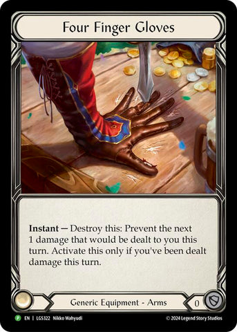 Four Finger Glove - LGS322 [LGS322] (Promo) Rainbow Foil 