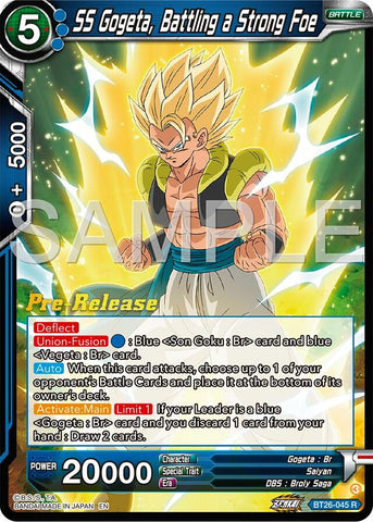 SS Gogeta, Battling a Strong Foe (BT26-045) [Ultimate Advent Prerelease Promos] 