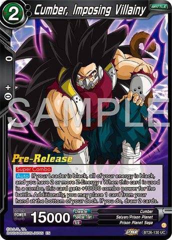 Cumber, Imposing Villainy (BT26-130) [Ultimate Advent Prerelease Promos] 