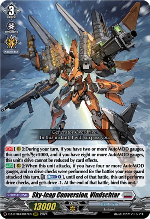 Sky-leap Conversion, Vindschtar (DZ-BT04/007EN) [DZ-BT04: Destined Showdown] 
